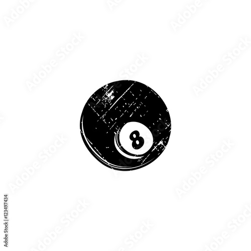 billiard ball sketch grungy doodle