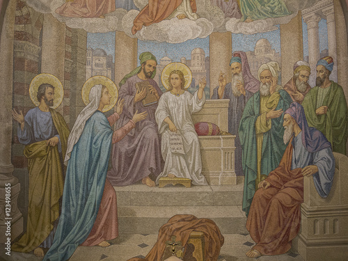 Mosaic of Jesus lost and found in the Temple