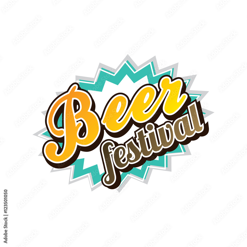 Beer festival october drink alcohol brewery party vector art illustration