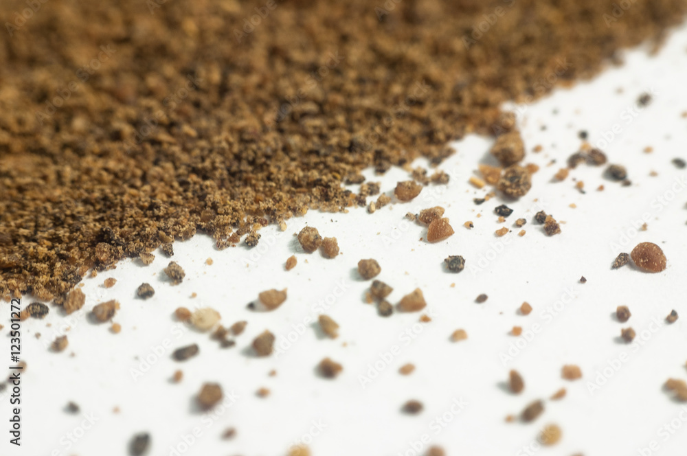 The texture of ground black pepper The texture of ground black pepper