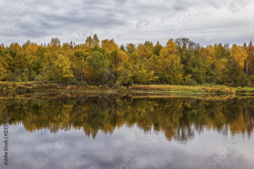 Autumn. On the river Mologa.