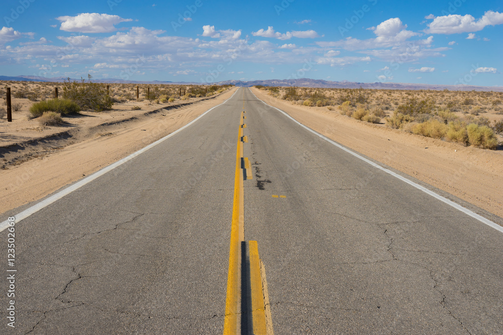 Narrow Western Desert Road