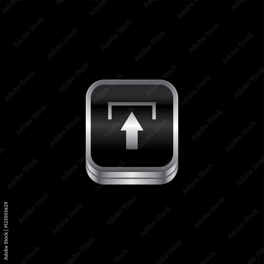 upload metal plate theme icon button upload metal plate theme icon button