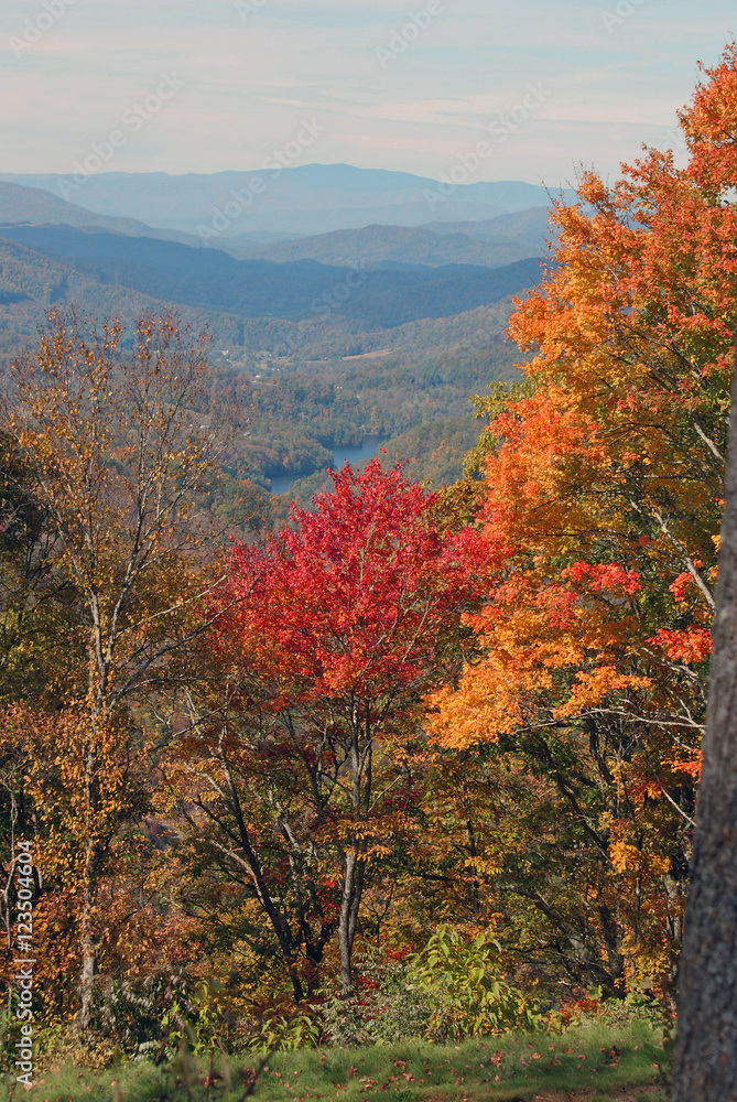 North Carolina long range view of Mountains North Carolina long range view of Mountains