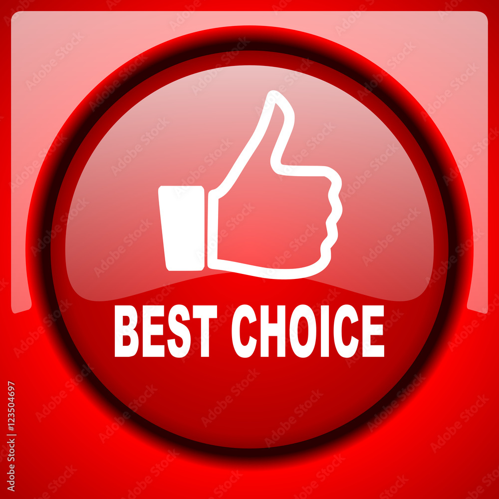 best choice red icon plastic glossy button best choice red icon plastic glossy button