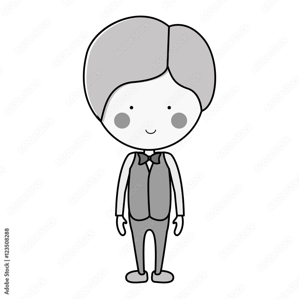 silhouette groom with suit formal vector illustration silhouette groom with suit formal vector illustration