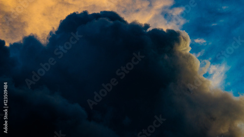 Cloud at sunset 