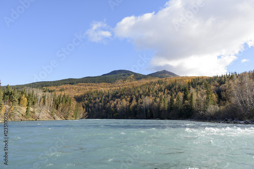 Autumn Colors and Sport Fishing on the Kenai River photo