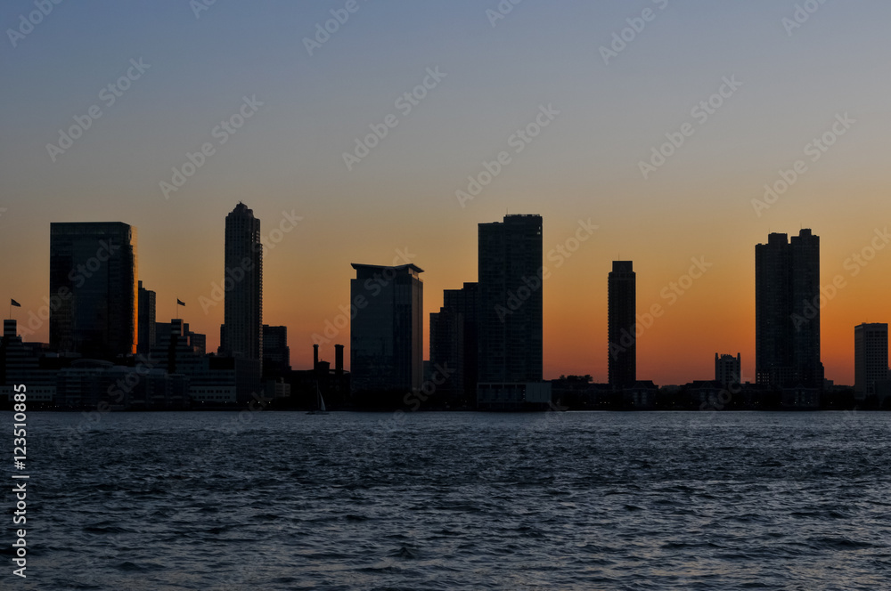 New Jersey Skyline Silhouette