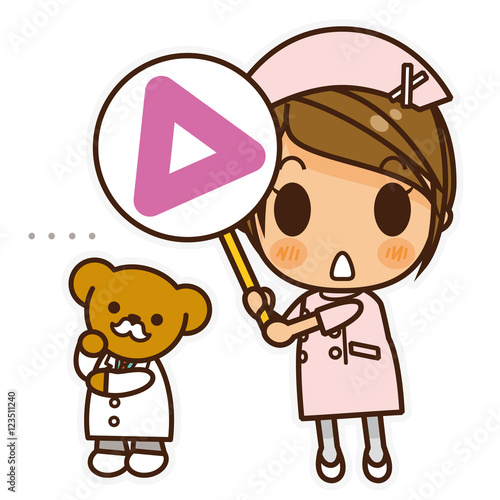 オンナノコ 看護師(ピンク) 三角