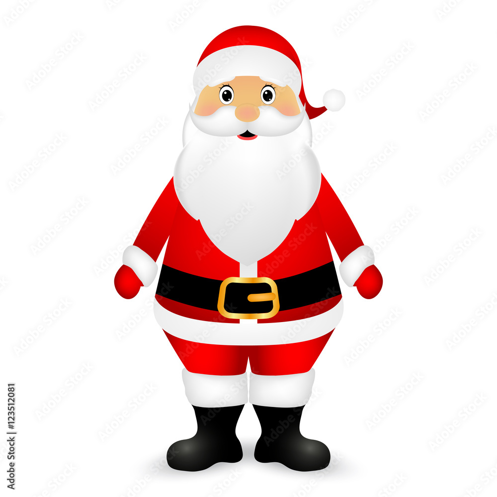 Santa Claus standing on a white background Santa Claus standing on a white background