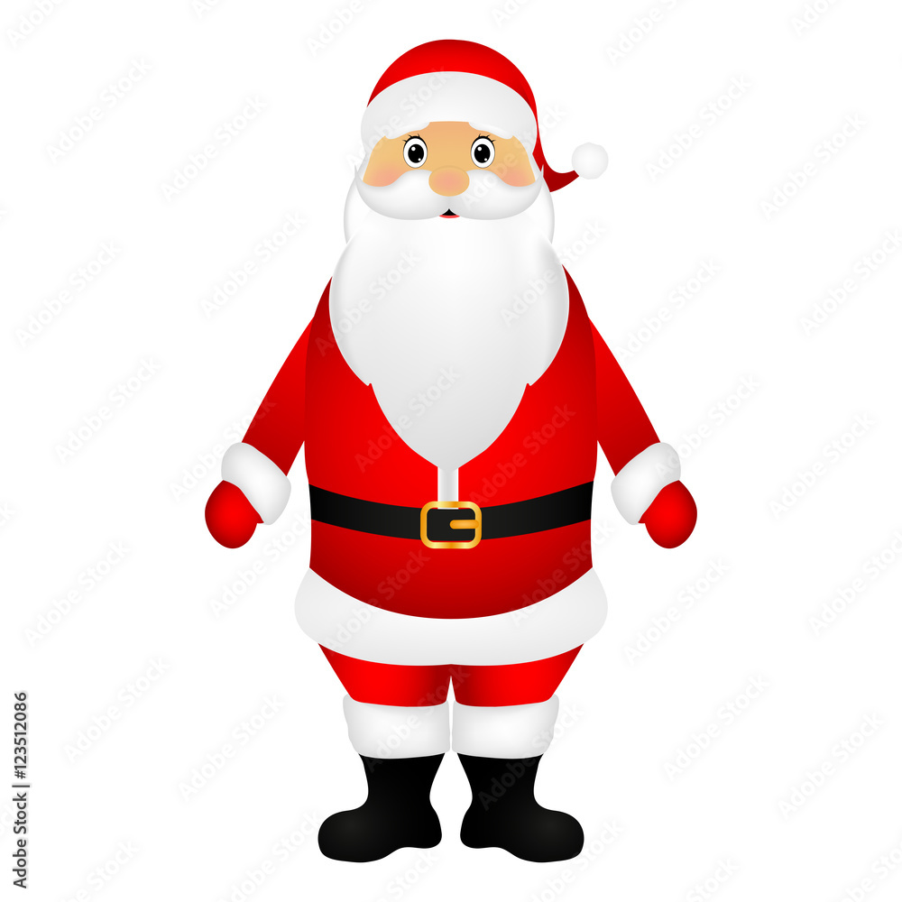 Santa Claus standing on a white background Santa Claus standing on a white background