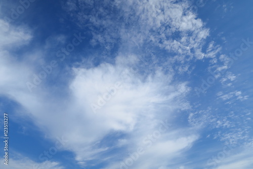 かすみ雲の背景素材