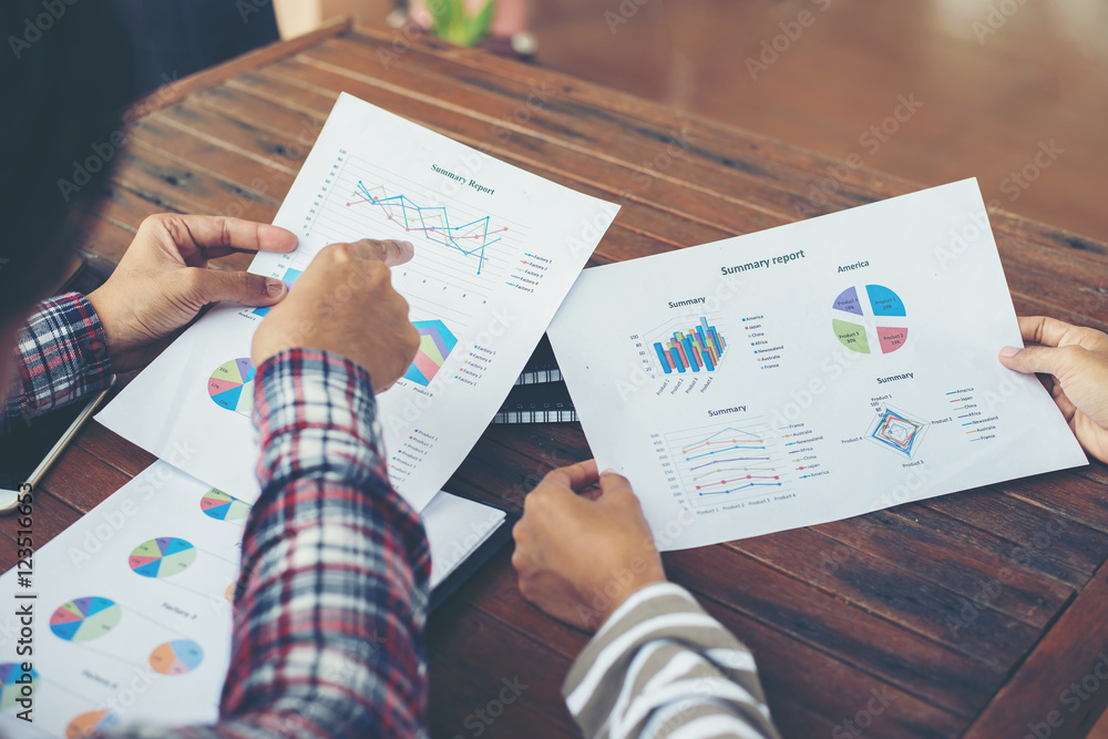 Corporate Business Planning with business chart Teamwork Concept Corporate Business Planning with business chart Teamwork Concept
