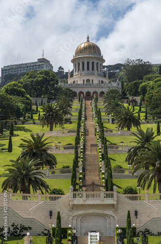 The Bahai gardens in Haifa, Israel photo