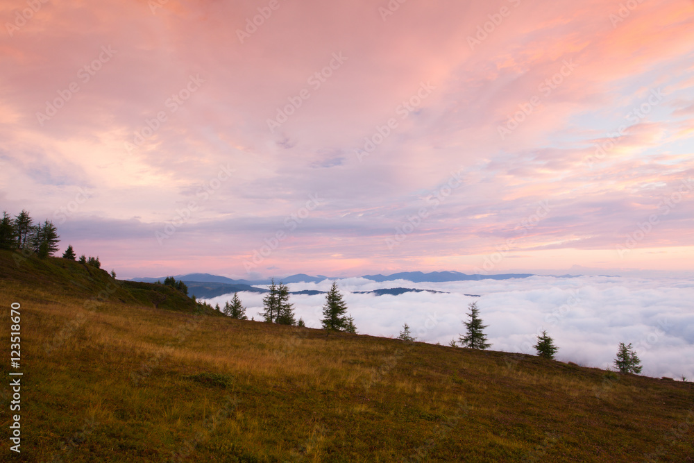 Amazing morning in Gerlitzen Apls in Austria. Amazing morning in Gerlitzen Apls in Austria.