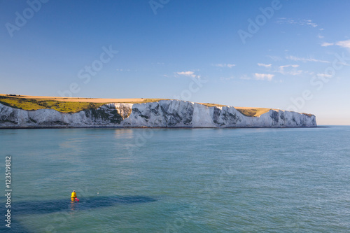 The white cliffs of dover from the sea