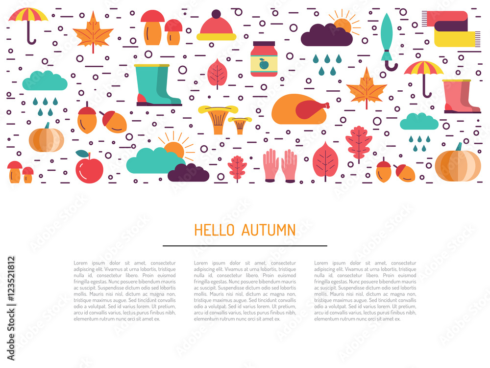 Template of autumn Template of autumn