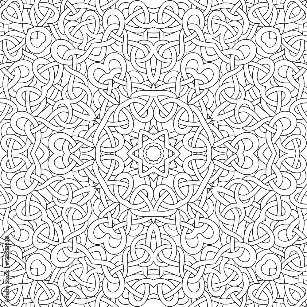Interwoven lines seamless pattern Interwoven lines seamless pattern