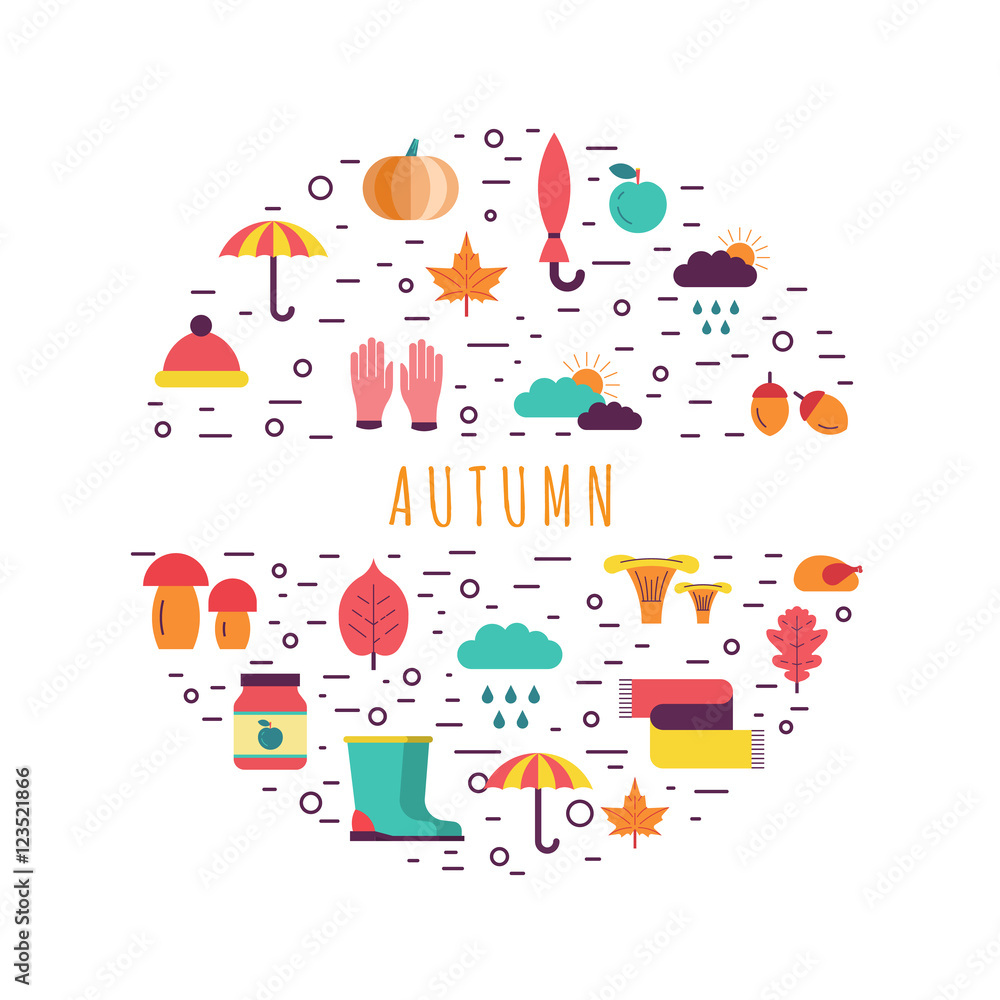 Template of autumn Template of autumn