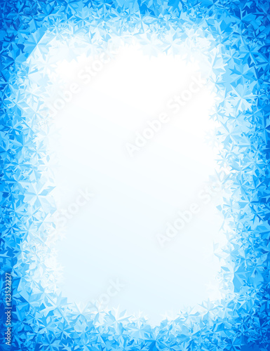 Vector blue ice background