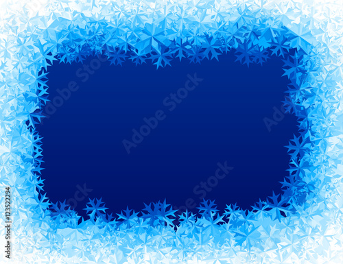 Vector blue ice background