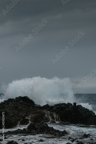 Waves and rocks