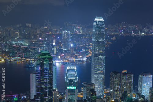 Hong Kong city at night