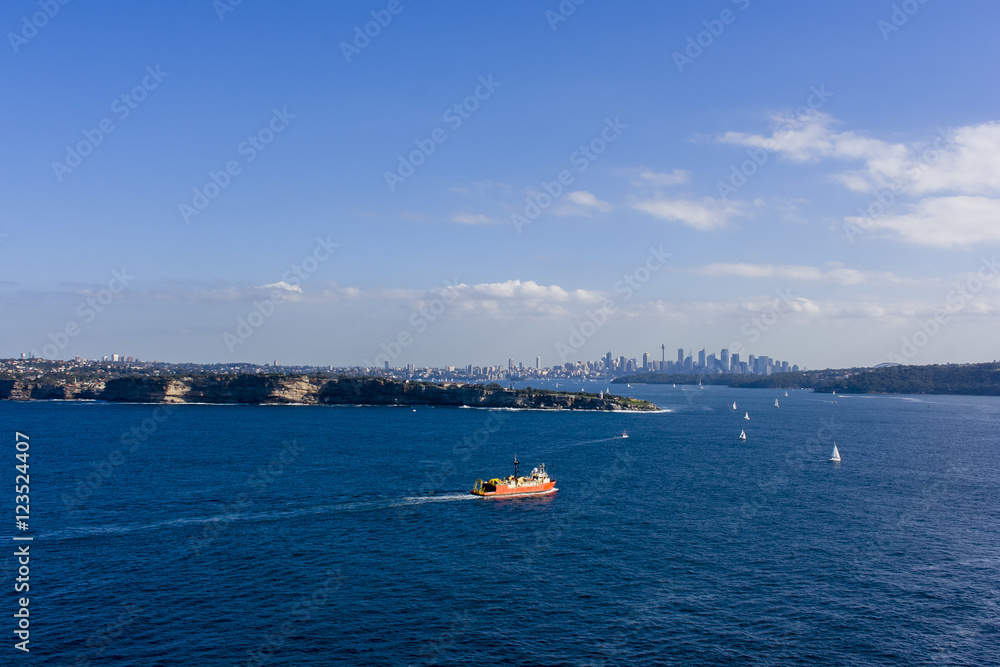 Obraz premium View overlooking Sydney from North Head