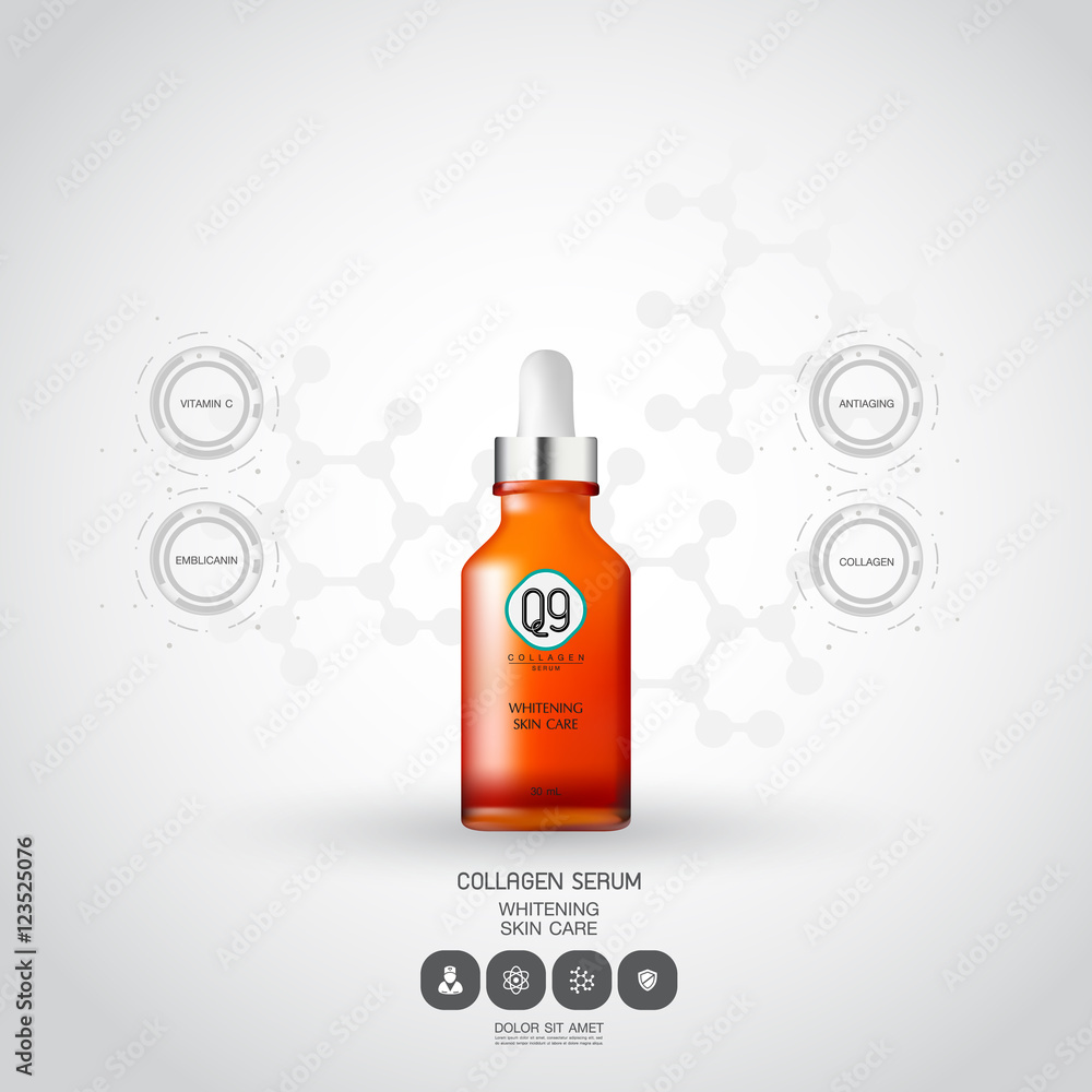 Lotion Packaging Template Vector Illustration.