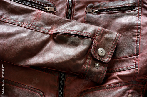 modern red leather jacket for men