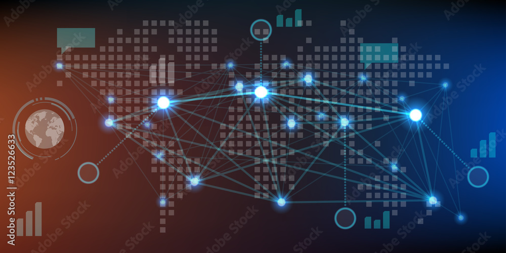 Futuristic HUD infographics Futuristic HUD infographics