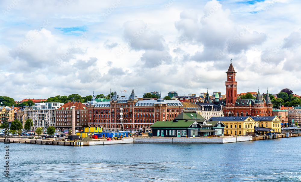 View of Helsingborg city centre - Sweden - obrazy, fototapety, plakaty 