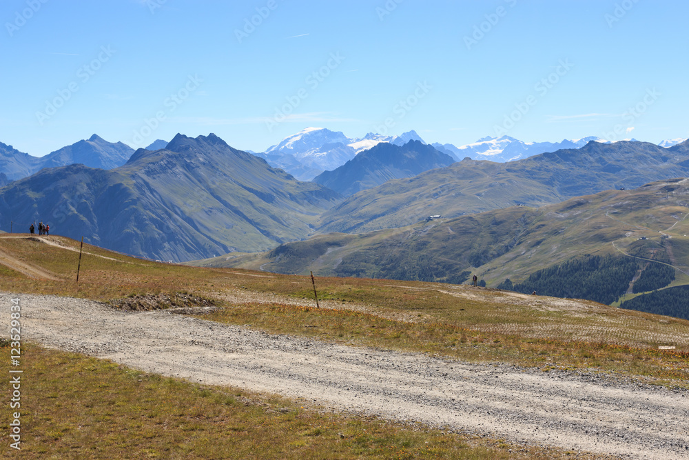 pista per mountain bike sulla vetta Blesaccia - Livigno