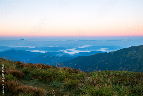 mountains of the Romanian Carpathians