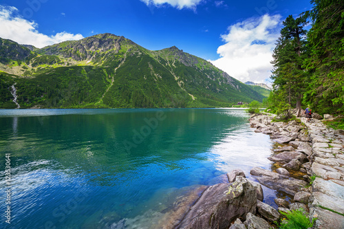 Fototapeta Naklejka Na Ścianę i Meble -  Eye of the Sea lake in Tatra mountains, Poland