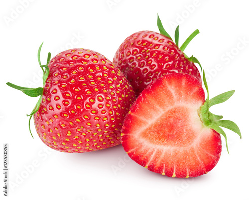 Strawberry isolated on white