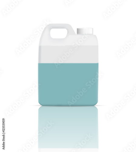 Gallon with car shampoo isolated on white background,Vector illustration,Eps 10