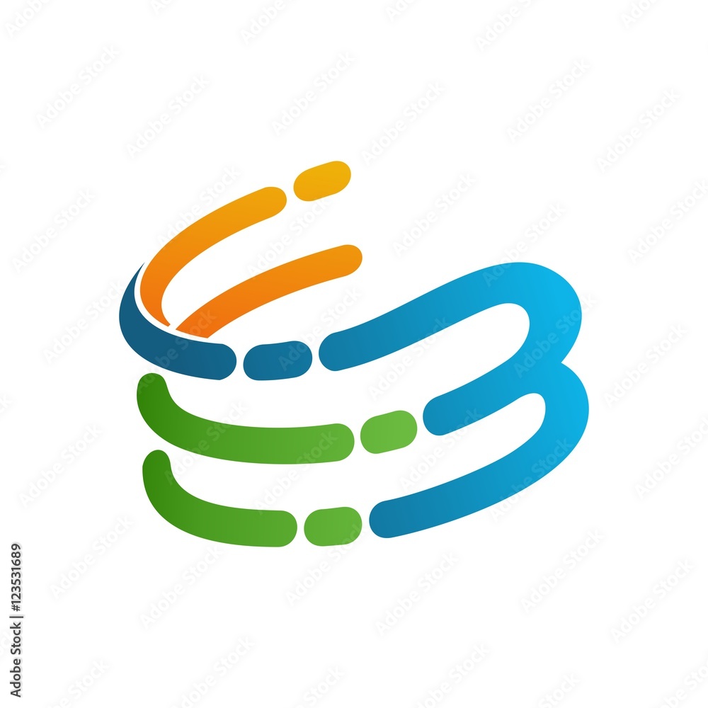 Obraz premium Letter B, Bio Technology