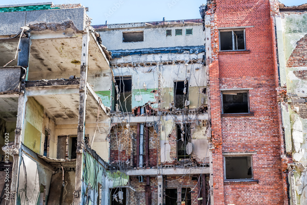 Demolished Ruins old Old Building. Demolished Ruins old Old Building.
