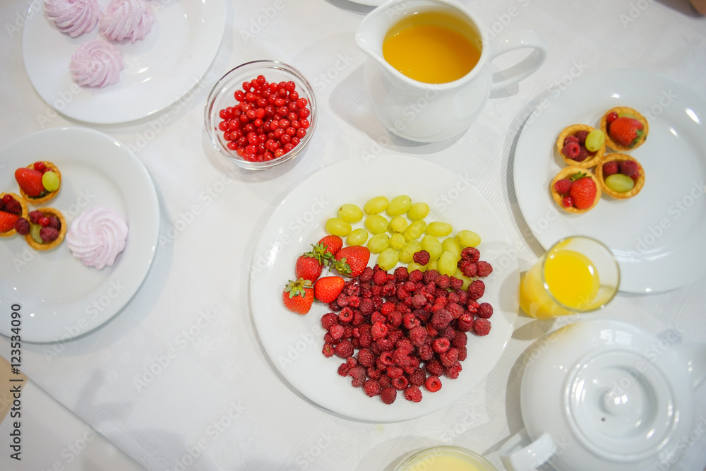 Bowl with berries on the table Bowl with berries on the table