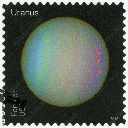 Fototapeta Naklejka Na Ścianę i Meble -  USA - 2016: shows The Uranus, series Views of Our Planets