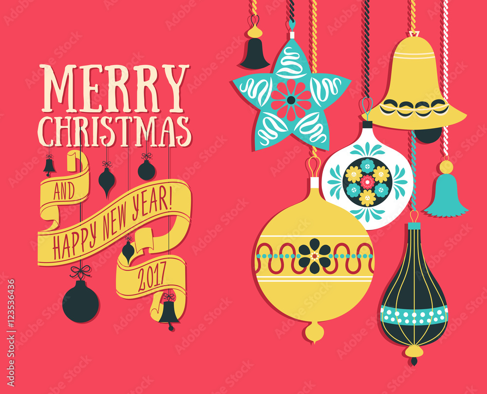 Vector Christmas greeting card Vector Christmas greeting card