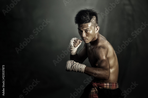 Thai boxing (Muay Chaiya) is traditional boxing at suratthani in Thailand