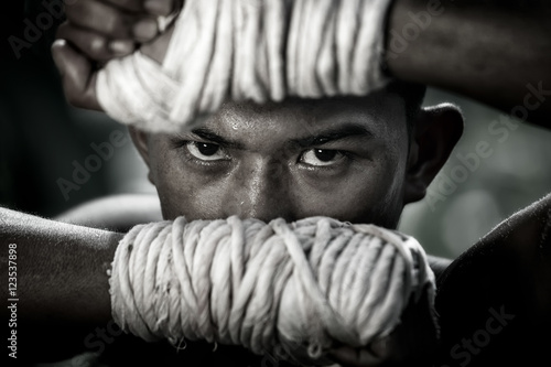 Thai boxing (Muay Chaiya) is traditional boxing at suratthani in Thailand