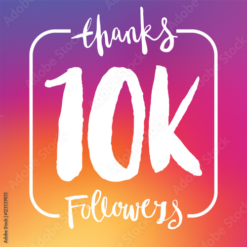 10 thousand followers social media achievement banner photo