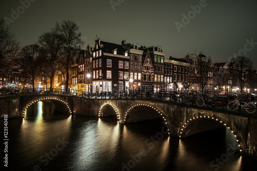 Night view Amsterdam