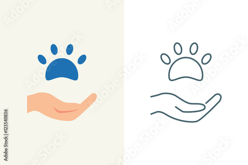 Donations for pets and animals vector illustration