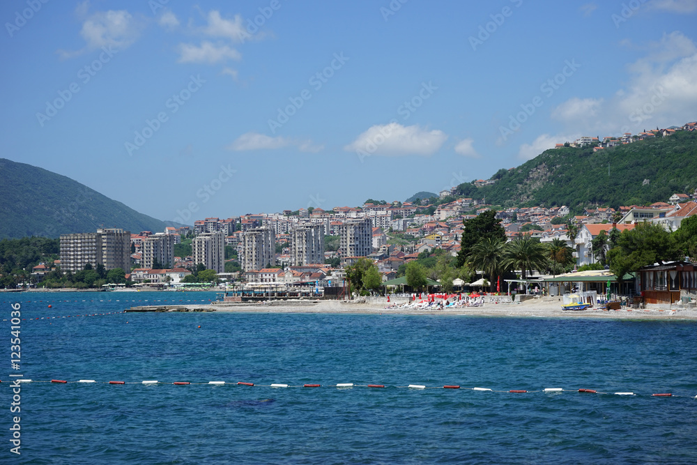 View of sea in Herceg Novi