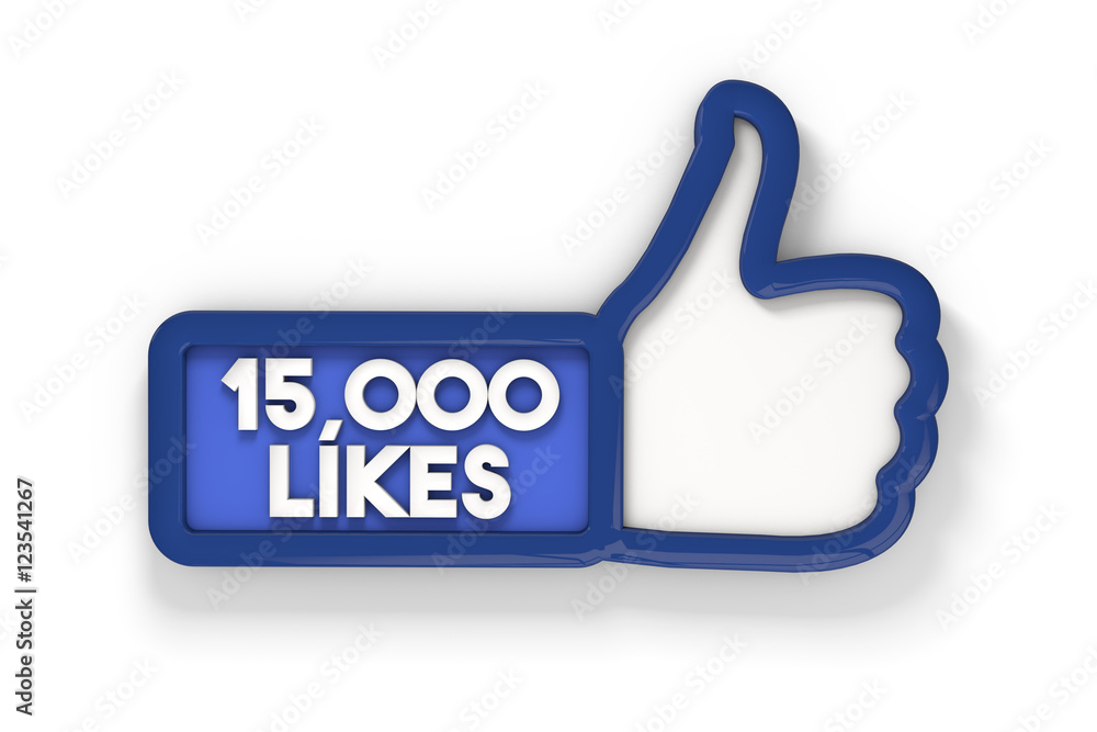 15,000 likes social media thumbs up banner 15,000 likes social media thumbs up banner